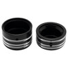 Hogworks Softail & Dyna Rear Axle Nut Covers for Harley-davidson® | Contrast Cut Black