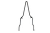 V-Twin #80240B - 25 inch Rigid Sissy Bar Black
