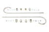 Wyatt Gatling #77264 - Chrome Front Fender Trim Rail Kit