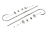 Wyatt Gatling #77264 - Chrome Front Fender Trim Rail Kit
