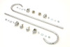 Wyatt Gatling #77264 - Chrome Front Fender Trim Rail Kit