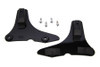 Wyatt Gatling #80208B - Sissy Bar Side Plate Set Black