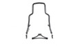 Wyatt Gatling #80221B - 8-1/2 inch Short Detachable Sissy Bar Gloss Black