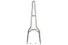 V-Twin - Factory Sample 49 inch Captain America Style Black Sissy Bar