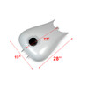 Hogworks Stretched Bodyarc 6.6 Gallon Gas Tank for Harley® Touring '08-'25