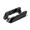 Hogworks Vivid Black 3" Saddlebag Extensions w/ Dual Cut Exhaust for Harley® Touring '14-'25