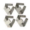 Hogworks Chrome Saddlebag Mounting Hardware / Latch / Lock Kit Harley® '94-'13
