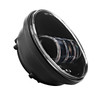 Hogworks 7" Led Blackout Headlight (daymaker Replacement) with Auxiliary Passing Lamps for Harley® Touring & Softail