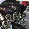 Hogworks Blackout 4.5" Led Auxiliary Passing Lamps for Harley® & Indian®