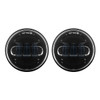 Hogworks Blackout 4.5" Led Auxiliary Passing Lamps for Harley® & Indian®