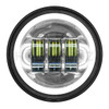 Hogworks Chrome 4.5" Led Halomaker® Auxiliary Passing Lamps for Harley® & Indian®