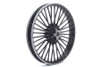 V-Twin #HD-FW-C364-BLA - 21 inch x 2.15 inch Duro 36 Fat Spoke Matte Black Wheel