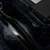 Hogworks Hogworkz® Tapered Stretched Saddlebag Liners '14-'25 | Black w/ Blue Stitching Fits Harley® Oem