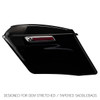 Hogworks Hogworkz® Tapered Stretched Saddlebag Liners '14-'25 | Black w/ Blue Stitching Fits Harley® Oem
