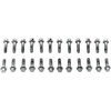 Colony #8734-24 - Screw Kit - Valve Cover/Hex - with Steel D Rings - Chrome