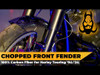 Hogworks Hogworkz® 100% Carbon Fiber Chopped Front Fender for Harley® Touring '96-'25