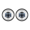 Hogworks 7" Led Chrome Headlight w/ Auxiliary Passing Lamps for Indian® Motorcycles