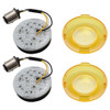 Hogworks Hogworkz® Halomaker Amberz Led Front Turn Signals for Harley-davidson® | 1157 Base, Bullet Lens