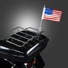 Hogworks Usa Flag / Pole with Luggage Rack Mount for Harley-davidson® | Chrome
