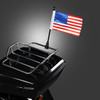 Hogworks Usa Flag / Pole with Luggage Rack Mount for Harley-davidson® | Black