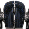 Hogworks Hogworkz® Saddlebag Liners for Harley® Street Glide & Road Glide '24-'25 | Black w/ Blue Stitching