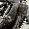 Hogworks Hogworkz® Saddlebag Liners for Harley® Street Glide & Road Glide '24-'25 | Black w/ Orange Stitching