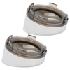 Hogworks Visor Turn Signal Trim Rings for Harley-davidson® Models | 1157 Bullet Style Lens ( Chrome / Smoked )