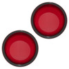 Hogworks Visor Turn Signal Trim Rings for Harley-davidson® Models | 1157 Bullet Style Lens ( Black / Red )
