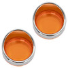 Hogworks Visor Turn Signal Trim Rings for Harley-davidson® Models | 1157 Bullet Style Lens ( Chrome / Amber )