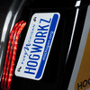 Hogworks Hogworkz® Vertical Saddlebag License Plate Mount | Chrome