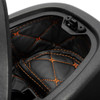 Hogworks Rushmore Lower Fairing Glovebox Liners for Harley® Touring '14-'25 | Black w/ Orange Stitching