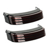 Hogworks Hogworkz® Trilogy Led Saddlebag Lights for Harley® Touring '14-'25 | Black (red Lens)