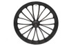 Ultima #37-662 - 23 inch x 3.5 inch Manhattan Front Wheel Black Cut