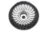 Ultima #37-539 - 16 inch x 5.5 inch King Spoke Rear Wheel Black/Chrome