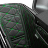 Hogworks Hogworkz® Standard Saddlebag Liners '14-'25 | Black w/ Green Stitching Fits Harley® Oem