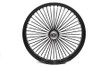 Ultima #37-567 - 30 inch x 4.0 inch King Spoke Front Wheel Black