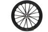Ultima #37-666 - 21 inch x 3.5 inch Manhattan Front Wheel Black Cut