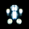 Hogworks 5 3/4" Led Blackout V2 Headlight for Honda® Vt1300 Fury / Sabre / Stateline / Interstate '10-'25