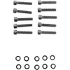 Drag Specialties - Bolt Kit - Cam Cover - Knurled - Black/Chrome - '99-'17 Twin Cam