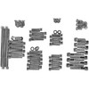 Drag Specialties - Bolt Kit - Complete Motor - Knurled/Socket-Head - Black/Chrome - '07-'16 Touring