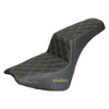Hogworks Rise Up Seat for Harley® Street Bob Fxbb / Standard Fxst '18-'25 (gold Stitch)