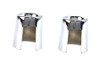 AEE #74489 - Upper Shock Stud Covers Chrome Short Style