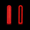 Hogworks Hogworkz® Fuze Led Saddlebag Filler Inserts for Harley® Touring '14-'25 | Red Lens