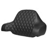 Hogworks Hogworkz® Diamond Stitched Chopped Tour Pack Backrest Pad | Black Stitching