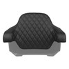 Hogworks Hogworkz® Diamond Stitched King Tour Pack Backrest Pad | Black Stitching