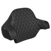 Hogworks Hogworkz® Diamond Stitched King Tour Pack Backrest Pad | Silver Stitching