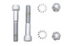 V-Twin - Spring Fork Shock Hardware Mount Kit Chrome
