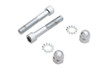 V-Twin - Spring Fork Shock Hardware Mount Kit Chrome