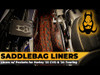 Hogworks Hogworkz® Saddlebag Liners for Harley® Street Glide & Road Glide '24-'25 | Black w/ Purple Stitching