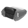 Hogworks Hogworkz® Diamond Stitched Slim Tour Pack Backrest Pad | Black Stitching